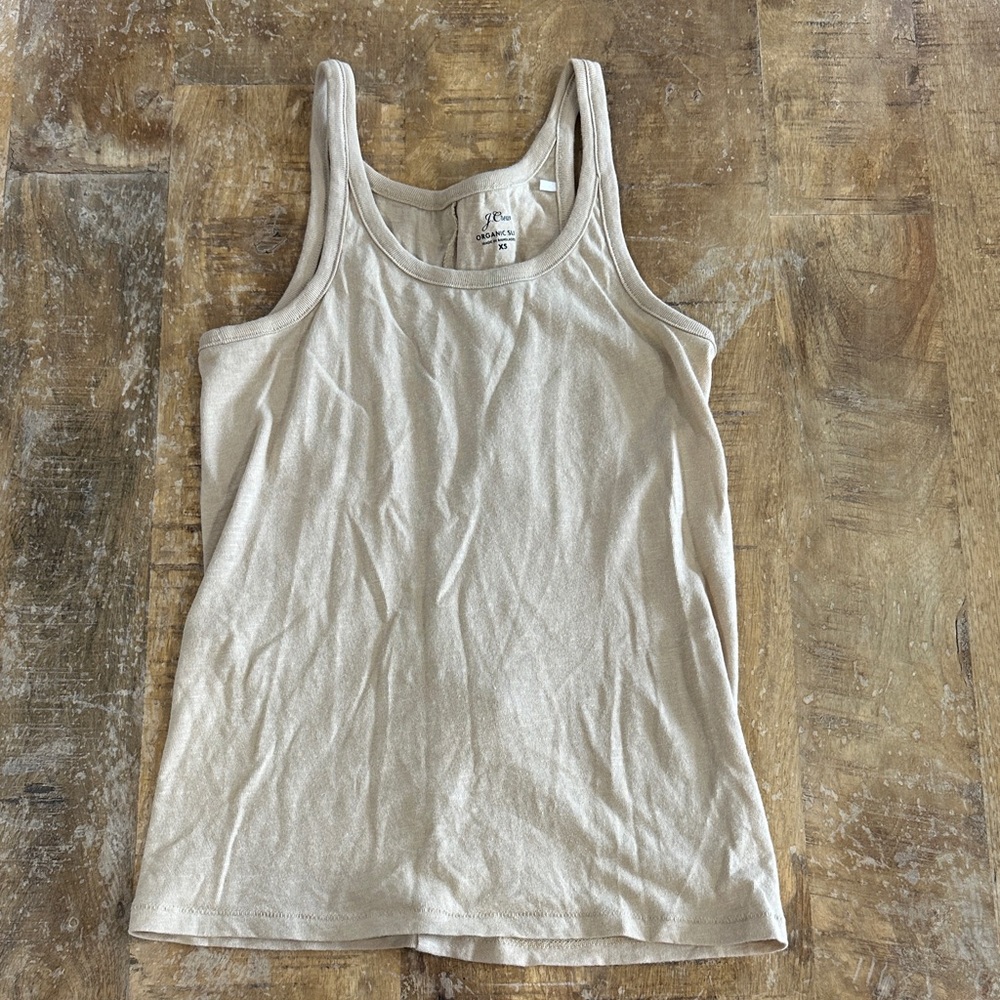 J. Crew Neutral Cream Women's Sleeveless Top
